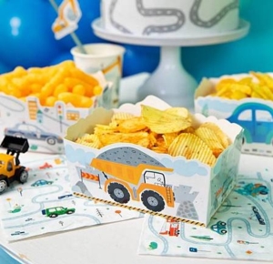 Krabi�ky na chipsy Auta 15 x 6 cm 3 ks