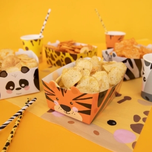 Krabi�ky na chipsy Zv���tka ze ZOO 15 x 6 cm 4 ks
