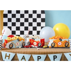 Krabi�ky na ob�erstven� a popcorn Cars 7,5 x 7,5 x 17 cm 3 ks