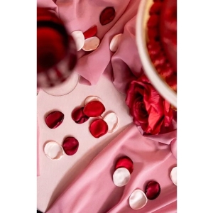 Okv�tn� l�stky r��� textiln� r��ov� 100 ks