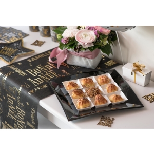 Misti�ky �ern� 6,5x6,5 cm 25 ks