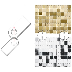 Panel dekora�n�, studen� zlat�, 30x30 cm