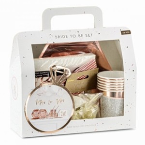 P�rty set Rozlu�ka se svobodou, rose gold 60 ks