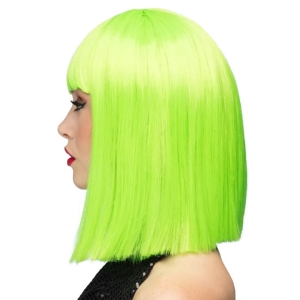 Paruka s ofinou neonov� zelen�