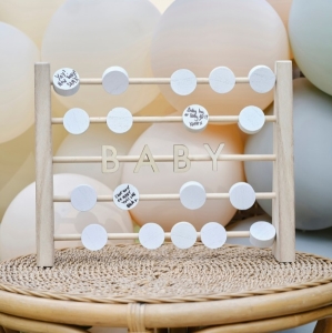 Po��tadlo d�ev�n� jako kniha host� Baby 30 x 40 cm