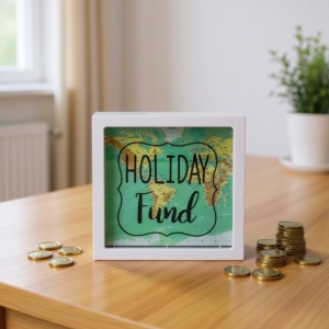 Pokladni�ka d�ev�n� Holiday 20 x 20 cm