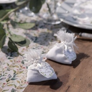Pytl��ky bavln�n� b�l� 8 x 10 cm 4ks