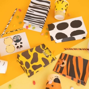 S��ky pap�rov� na sladkosti Zv���tka ze ZOO 10 x 17,5 cm 4 ks