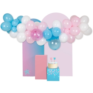 Sada bal�nk� na bal�nkovou girlandu Baby shower, Boy or Girl? 66 ks