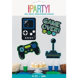 Samolepky na ze� Game party 4 ks