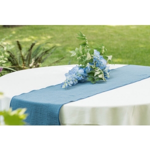 Bavln�n� �erpa na st�l ocelov� modr� 26x300cm