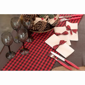 �ERPA stolov� �erveno-�ern� k�ro 28cm 1ks