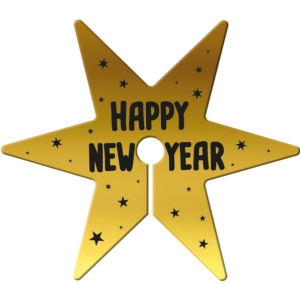 Set dekorac� na skleni�ky Happy New Year 12 ks
