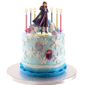 Set Anna Frozen dekorace se sv��kami na dort