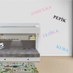 SET nalepovac�ch p�smen modr� 13,5 cm 48 ks