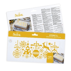 Stencil �ablona V�no�n� 10 x 28 cm