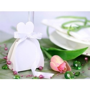 Krabi�ky na d�re�ky se stuhou Nev�sta 6,5 x 3 x 5 cm 10 ks