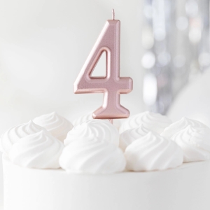 Sv��ka dortov� ��slice 4 Rose Gold 10 cm