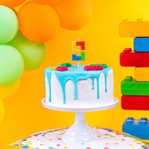 Sv��ka dortov� ��slo 9 Lego kosti�ky 11 cm