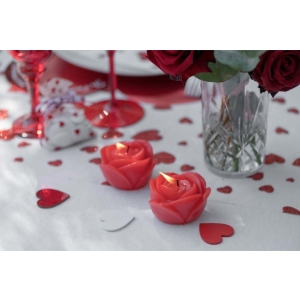 Sv��ka ve tvaru r��e �erven� 7x5 cm