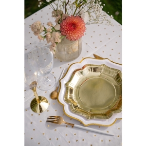 Tal��e pap�rov� metalick� zlat� 27 cm