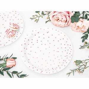 TAL��E s punt�ky b�l� 18cm
