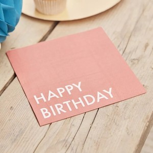 Ubrousky pap�rov� "Happy birthday" 16ks