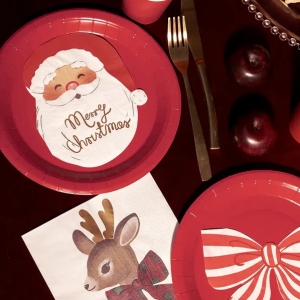 Ubrousky pap�rov� Merry Christmas Santa 13x16 cm 12 ks