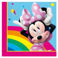 Ubrousky pap�rov� Minnie duha 33x33 cm 20 ks