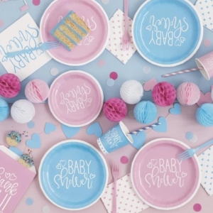 Kel�mky pap�rov� Baby Shower r��ov� 266 ml 8 ks