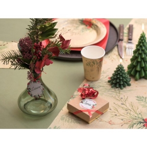 V�za sklen�n� Pampa zelen� 12 x 14 cm