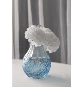 V�za sklen�n� mini modro-pr�hledn� 7x12cm