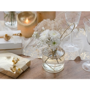 V�za sklen�n� zlat� 9 x 11 cm