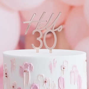 Z�PICH do dortu Hello 30 Rose Gold