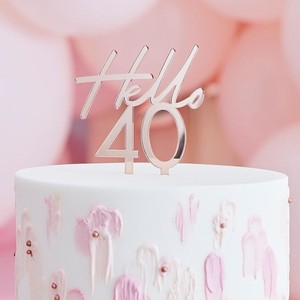 Z�PICH do dortu Hello 40 Rose Gold