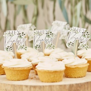 Z�pichy do cupcakes "Hey Baby" 12ks