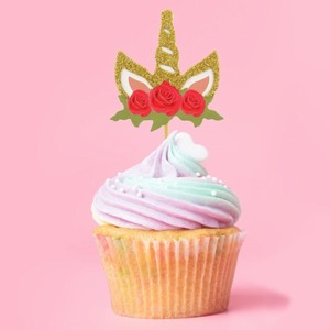 Z�pichy na cupcakes Jednoro�ec 6 ks