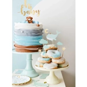 Z�pichy na cupcakes Velryba 11-13,5 cm 7 ks