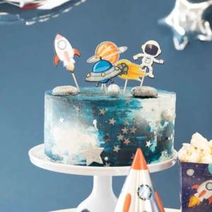 Z�pichy na dort a cupcakes Vesm�r 7 ks