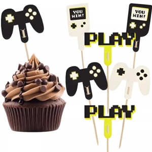 Z�pichy do cupcakes Gamer 6 ks