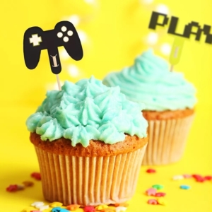 Z�pichy do cupcakes Gamer 6 ks