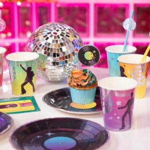 Z�pichy na dort Retro Disco 8 ks