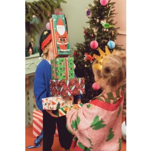 Dekorace kovov� z�v�sn� Santa