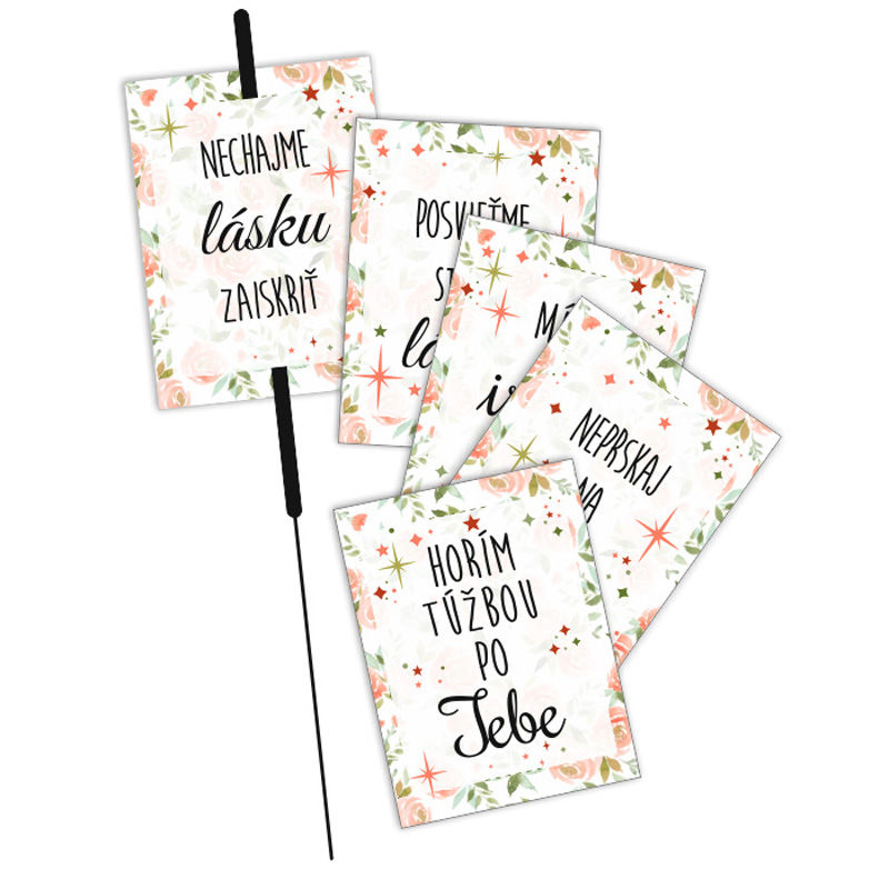 KARTI�KY NA PRSKAVKY kv�tinov� design - slovensk� verze