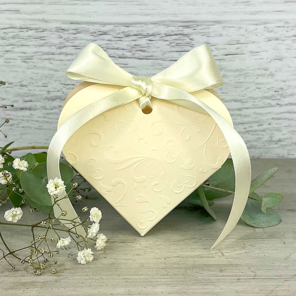KRABI�KA d�rkov� Srdce �ampa� 10x9,5x3,3cm 4ks