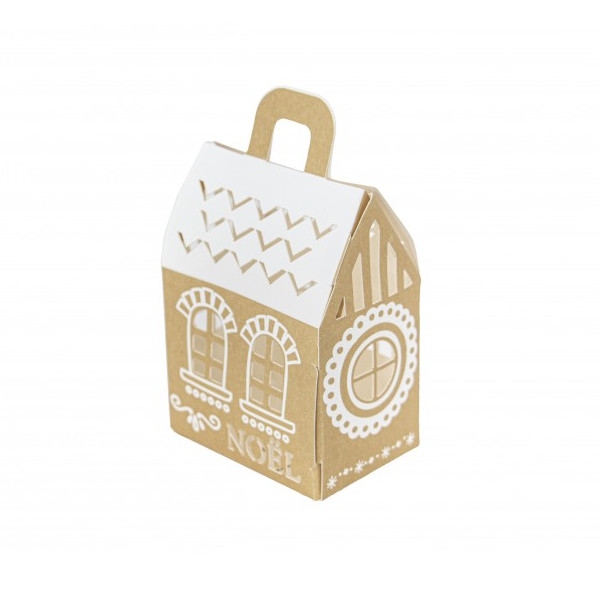 KRABI�KY kraftov� V�no�n� dome�ek 6x4x8cm 6ks