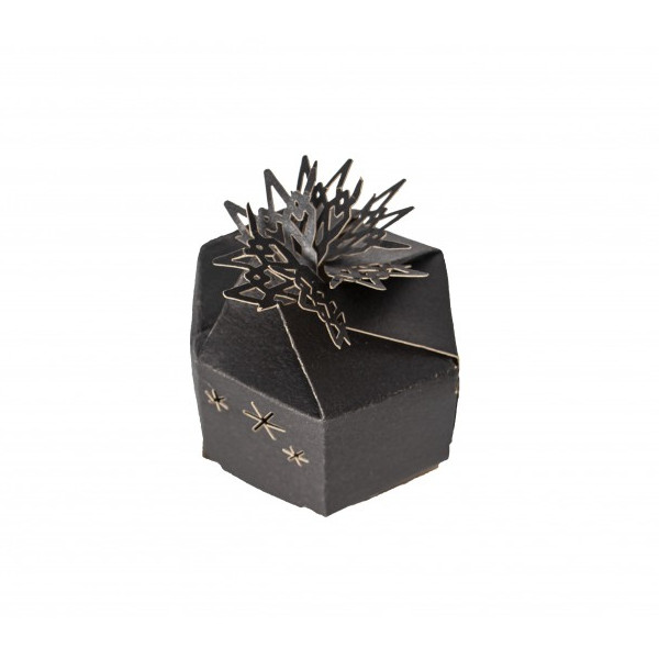 MINI KRABI�KY s hv�zdi�kami �ern� 6x6x3,5cm 6ks