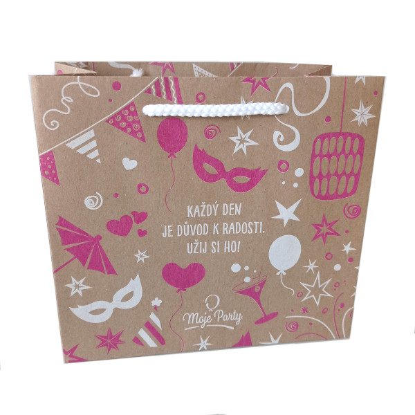 Ta�ka d�rkov� party motiv 22 x 11 x 20 cm