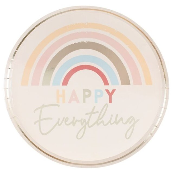 TAL��E pap�rov� Happy Everything 24,5cm 8ks