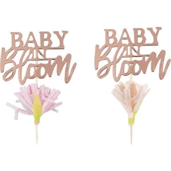 Z�PICHY na cupcakes Baby in Bloom Rose Gold 12ks